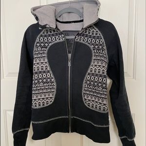 Lululemon Limited Edition Scuba Hoodie, size 6, black combo